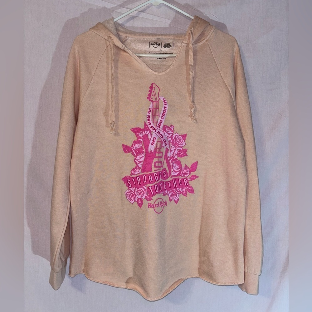 Hard Rock Cafe Pink Graphic Hoodie